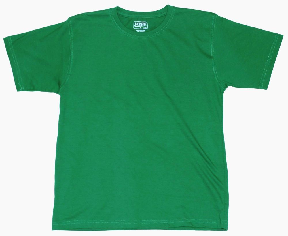 зеленая детская футболка