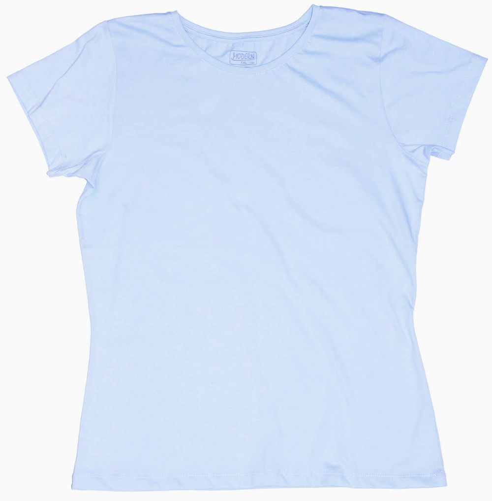 светло-голубая женская футболка