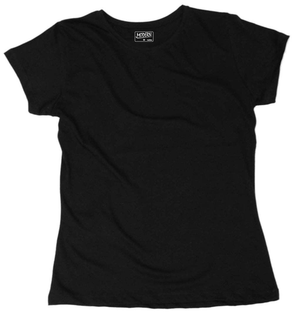 черная женская футболка